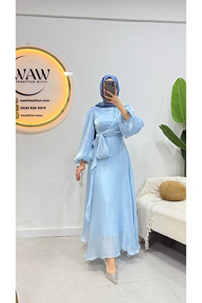 waw tesettür Velma Abiye Elbise