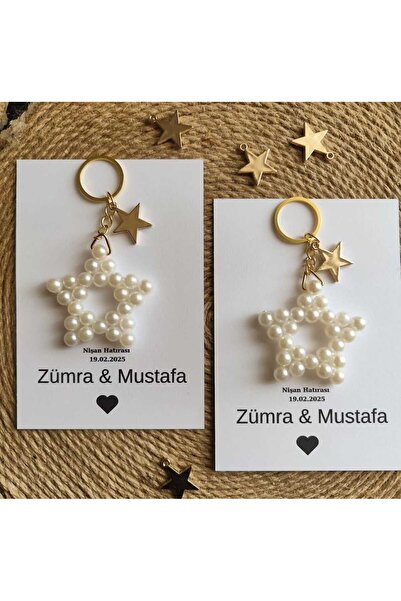 MyGift Suvenir de nuntă cu henna, 10 bucăți breloc stea