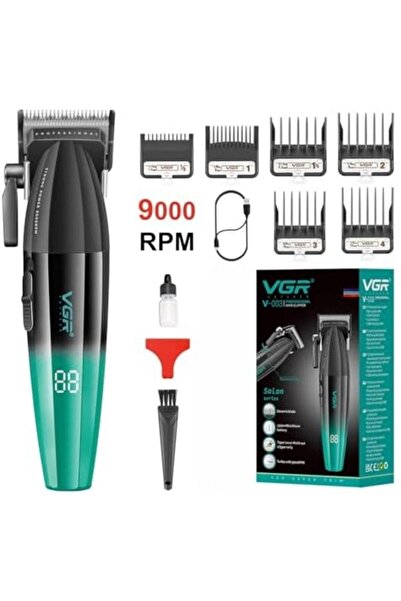 VGR V-003 Profesyonel Saç Kesme Ve Tıraş Makinesi - Renkli Taraklı Tam Set
