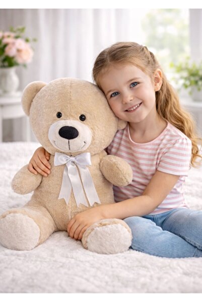 Heribom 50 Cm Elyaf Dolgulu Toscano İthal Kumaş Pofuduk Sevimli Ayıcık Peluş ...