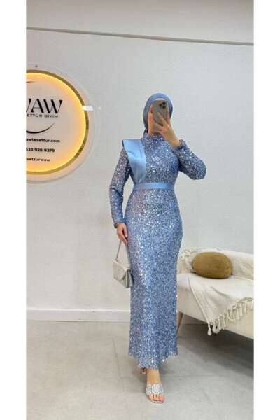 waw tesettür Şüheda Abiye Elbise