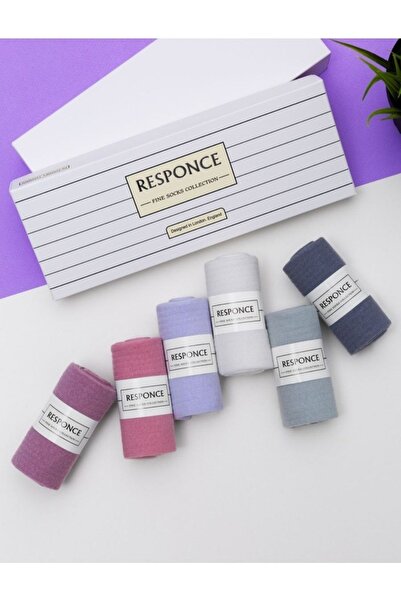 CALLAVI College Socks Socket Cotton 6 Pairs with Box