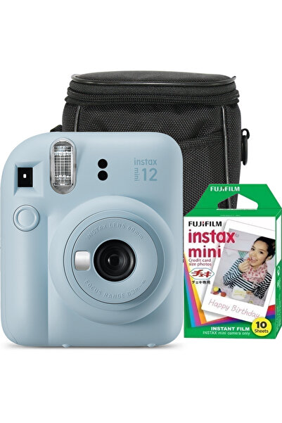 Fujifilm Инстантна фото камера Instax Mini 12 с 10 филма и калъф