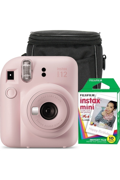 Fujifilm Инстантна фото камера Instax Mini 12 с 10 филма и калъф