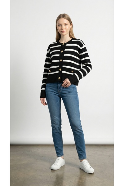 Butik Kadın çizgili hırka