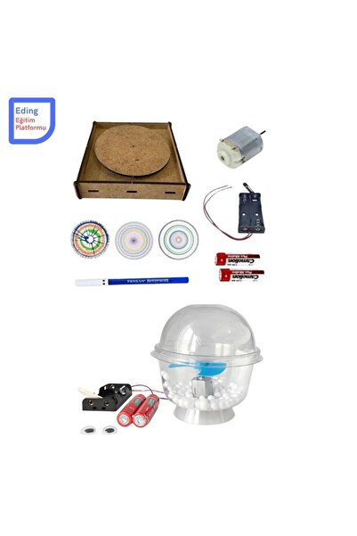 Fapatech SpinArt Renk Ayrışımı ve Kar Küresi Elektrik Kuvvet ve Hareket STEM ...