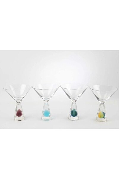 Mikasa Moor Painted 4-Piece Glass Ice Cream Bowl