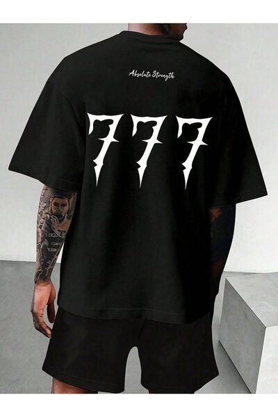 EFFRENATU Unisex Yazı Baskılı T-Shirt – Yuvarlak Yaka, Kısa Kollu, Günlük