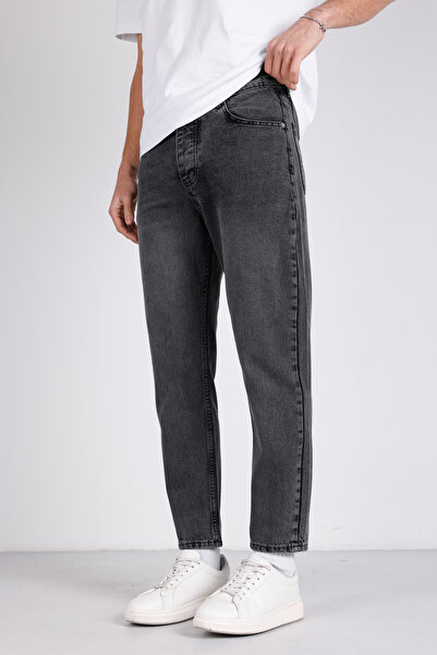 ENERJİN Men's Non-Lycra Boyfriend Jeans Anthracite