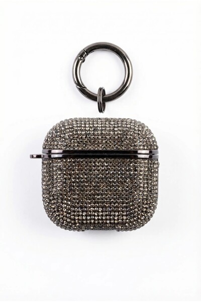 G-NEXT (متوافق مع Airpods 4) غطاء حماية لامع لسماعات الأذن مزود بحلقة مفاتيح