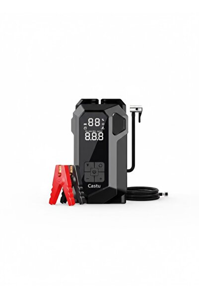 CASTU 16000mAh Premium Akü Takviye Cihazı 800A Hava Kompresörü Powerbank 4in1