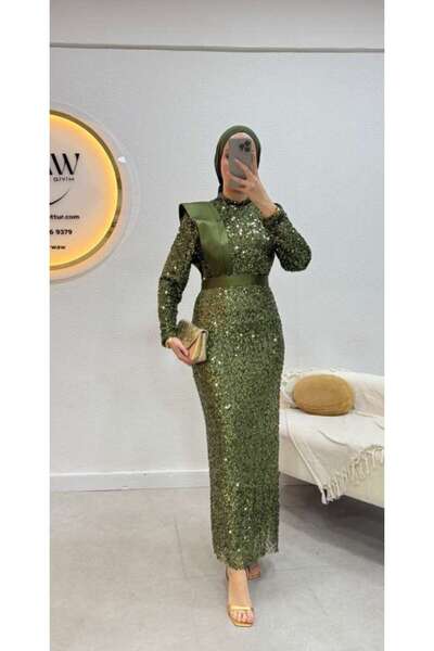 waw tesettür Şüheda Abiye Elbise