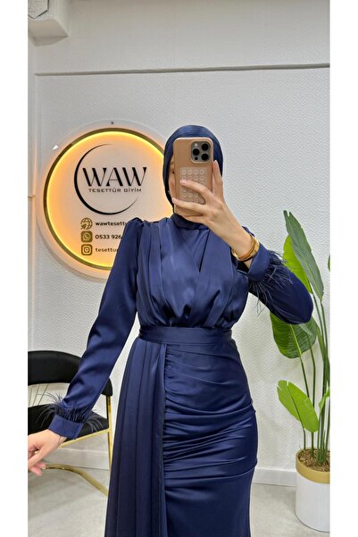 waw tesettür Dephne Abiye Elbise