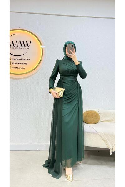waw tesettür Yarin Abiye Elbise