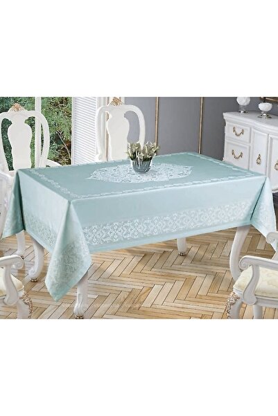 Tropikhome Jacquard fabric tablecloth 150x220cm, Tropik Home, Gold Etamin tur...