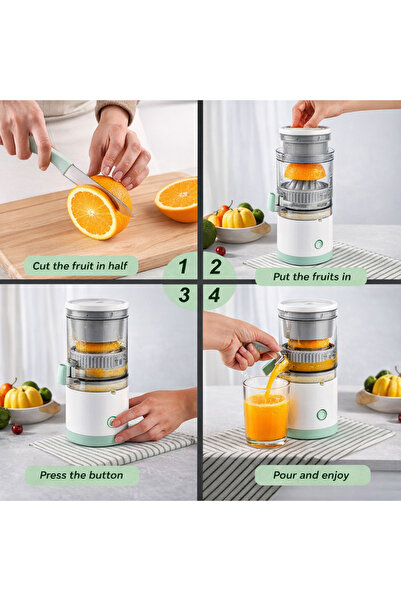 LEIHMANN Storcator electric de citrice , portabil, cu alimentare USB, usor de folosit