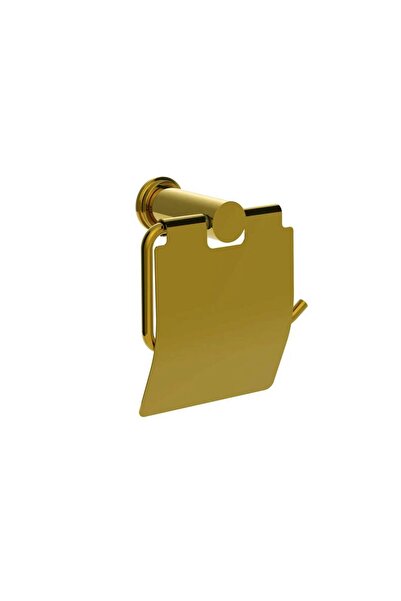 Milano Luxe Berlin Gold Paper Holder - Elegant Brass Design, Sanitary & Durable