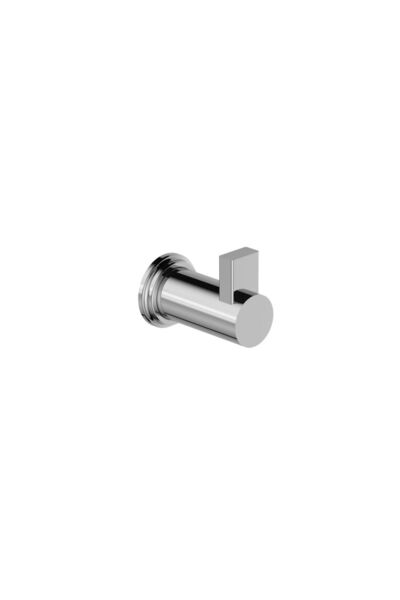 Milano Luxe Berlin Robe Hook in Chrome - Stylish Sanitary Brass Design