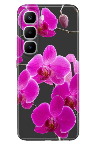 TECNO Infinix Hot 60 Pro+ Plus Case Colorful Silicone Printed Tpu Purple Orchid