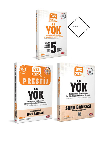 Data Yayınları 2026 GYS YÖK Görevde Yükselme ve Ünvan Değişikliği PRESTİJ Sor...