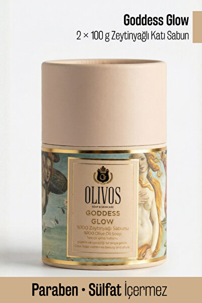 Olivos Goddess Glow %100 Zeytinyağlı El Yapımı Katı Sabun – Doğal Işıltı Etki...
