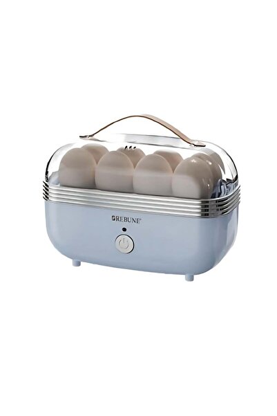 rebune Ribbon Egg Cooker 400W Capacity 8 Eggs (Blue)