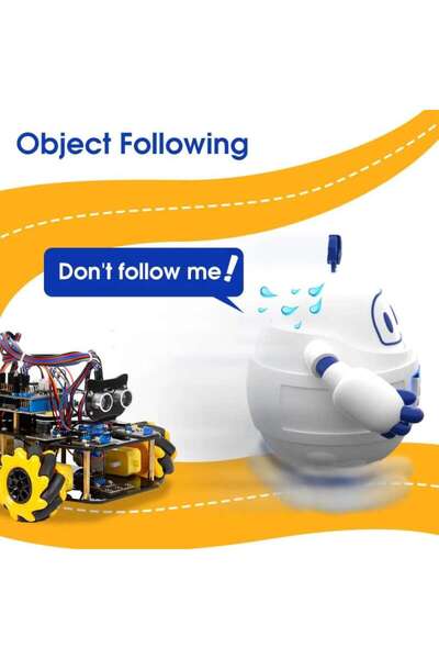 TeTea Kit Educational Tetea, Masina 4WD cu Senzori si Camera pe Platforma Ard...