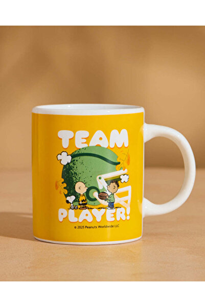 REDTAG Yellow Peanut Printed Mug (11Oz)