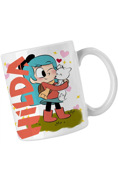 OEM Hilda Twig Hug White Fox Valentines Day mug