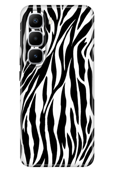 TECNO İnfinix Hot 60 Pro+ Plus Kılıf Renkli Silikon Baskılı TPU ZebraDeseni