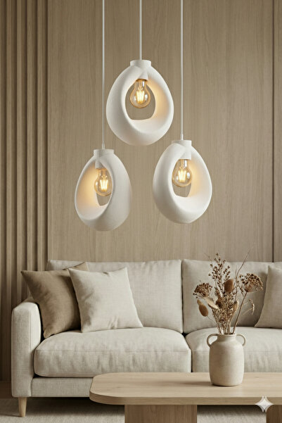 Rekatech Modern 3 lü Sarkıt Avize , Salon,yemek ,Yatak , Oturma Odası Dekorat...