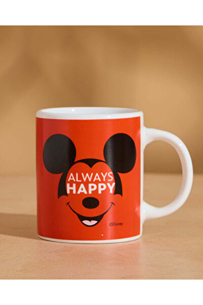 REDTAG كوب أحمر مطبوع عليه صورة ميكي ماوس (11 أونصة)