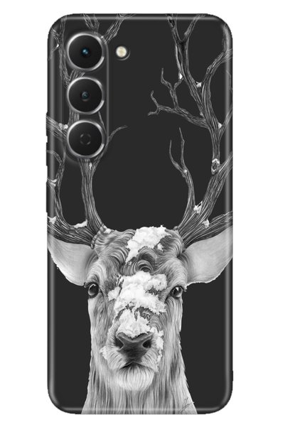 TECNO Spark 40 Pro Km6 Case Decorative Silicone Printed Cover Reindeer