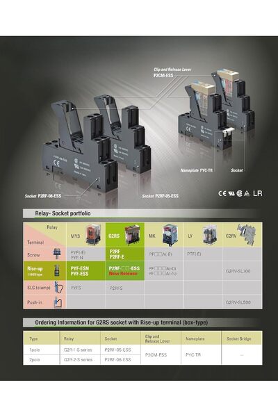 Omron P2CM-ESS Relay Accessory Clip and Release Lever