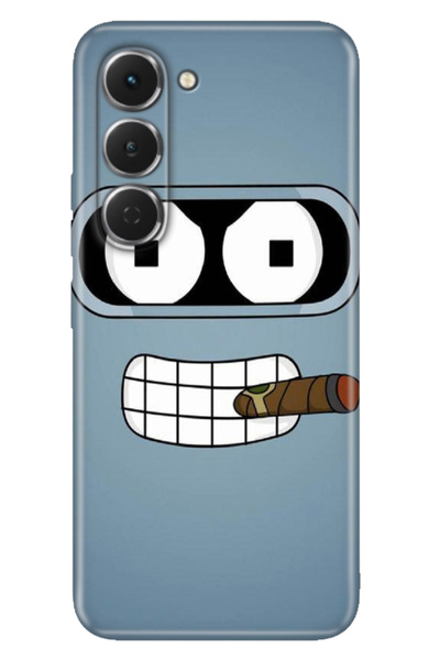 TECNO Spark 40 Pro Km6 Case Decorative Silicone Printed Cover Robot Smoke