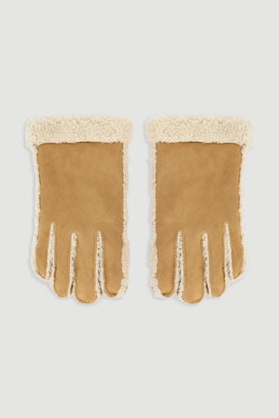 Gusto Plush Suede Gloves - Camel