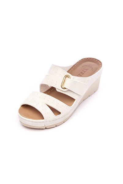 Tellus Women's White Platform Sandals 27-11