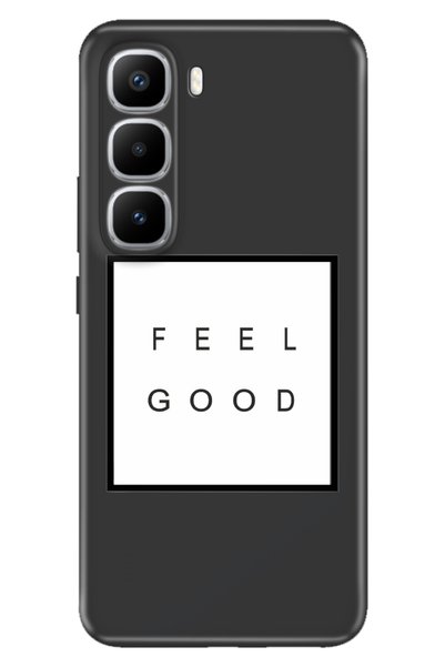 TECNO Infinix Hot 60 Pro+ Plus Case Decorative Silicone Printed Cover Feel Good