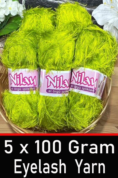 outletyarn Yumoş - ( Eyelash ) 500 г пакет Outlet Пряжа для в'язання 06 - Фіс...