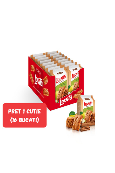 Roshen SET 16 PIECES - LOVITA BISCUITS WITH APPLE AND CINNAMON 168g /16pcs