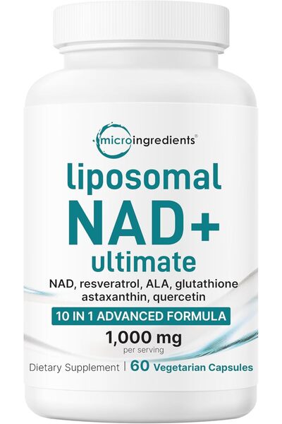 Micro ingredients Liposomal NAD+ Ultimate Complex 1,000mg | 60 Veggie Capsule...
