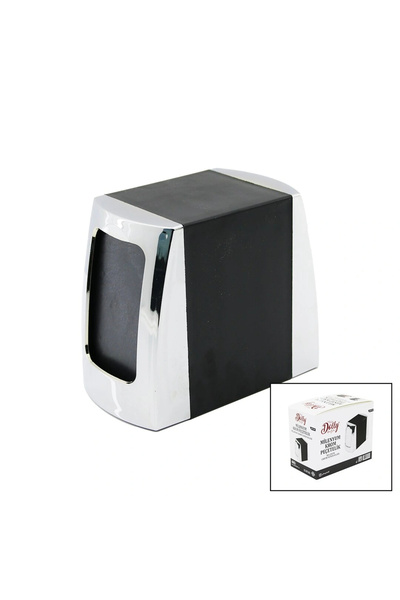 shopwave Millenyum Chrome Double-Sided Spring-Loaded Napkin Holder (5047)