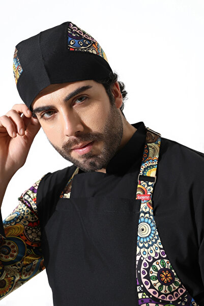 Bilenn Tekstil Μαύρος κυκλικός κύκλος με ουρά σε σχήμα κόκαλου