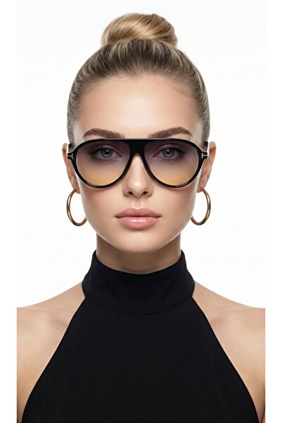 JULIANO Kendall Black-Paint Sunglasses