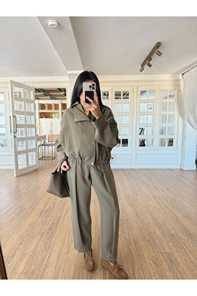 Bak'ap Σετ 2 τεμαχίων: Παντελόνι και μπουφάν bomber με φερμουάρ, εξαιρετικής ...