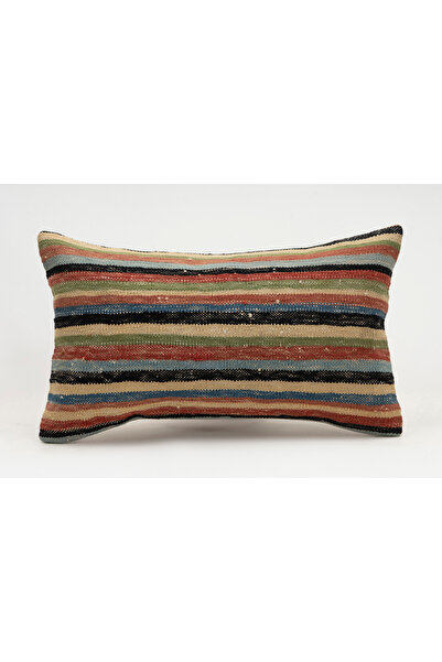 Kilim Whole Sale غطاء وسادة عتيق مصنوع يدويًا من الكليم والصوف، مقاس 30x50 سم