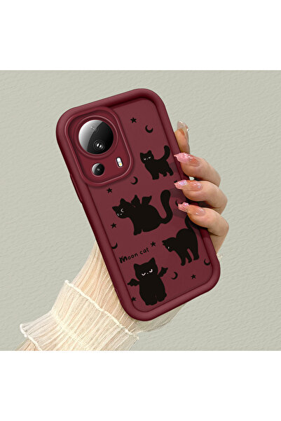 Hontinga حافظة هاتف من مادة السيليكون مقاومة للصدمات بنمط قطة متوافقة مع هاتف...