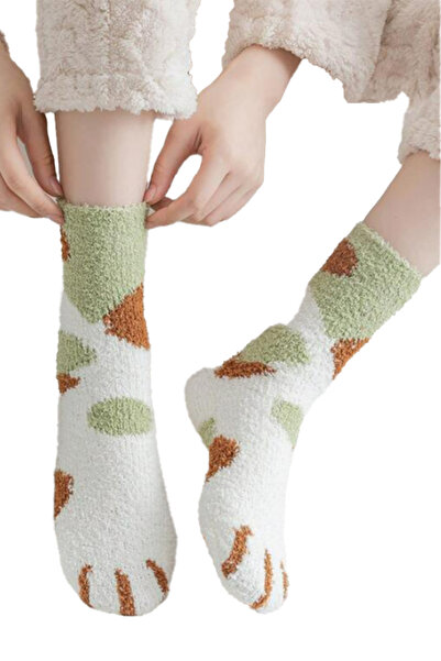 EFAYN.RO Women's socks, fluffy and warm model, with funny print, size 38 - 42...
