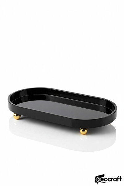 EOCRAFT Luxury Composite Granite Oil Dish and Presentation Plate 30X16 cm Gol...