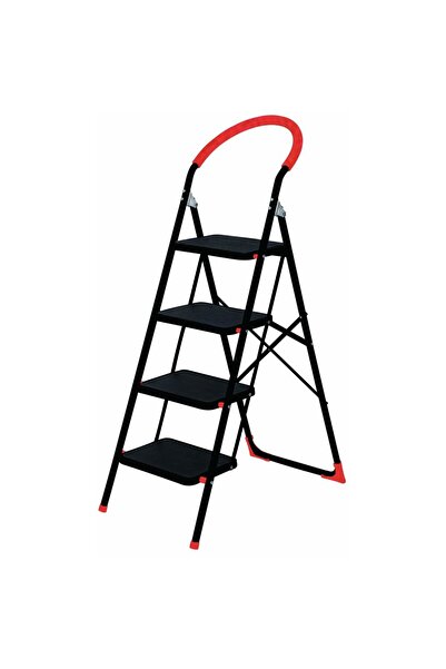 Milano Arnold 4-Step Foldable Aluminum Ladder, Lightweight & Non-Slip Design ...